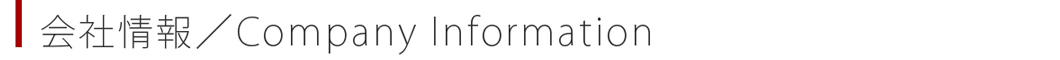会社情報タイトル